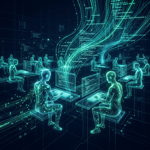 Agentes de IA programando