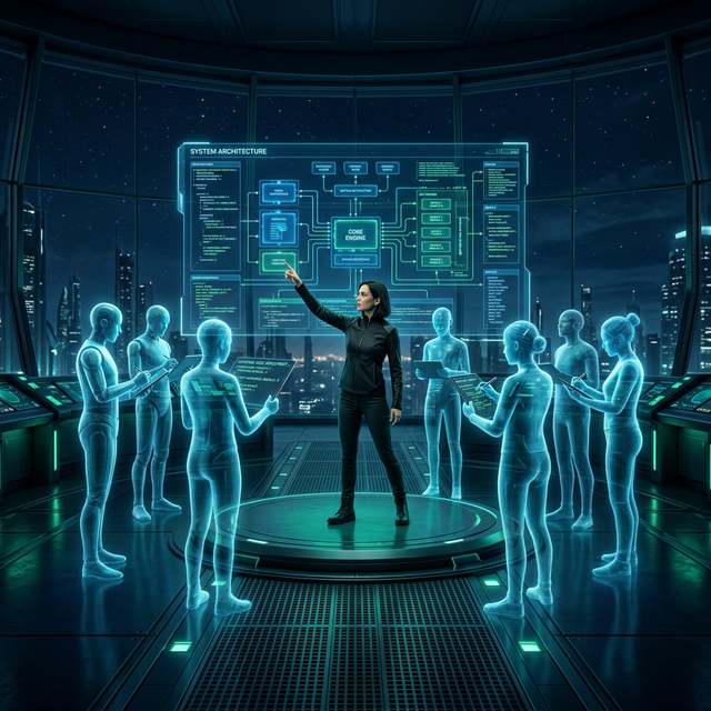 Equipo híbrido humano + IA